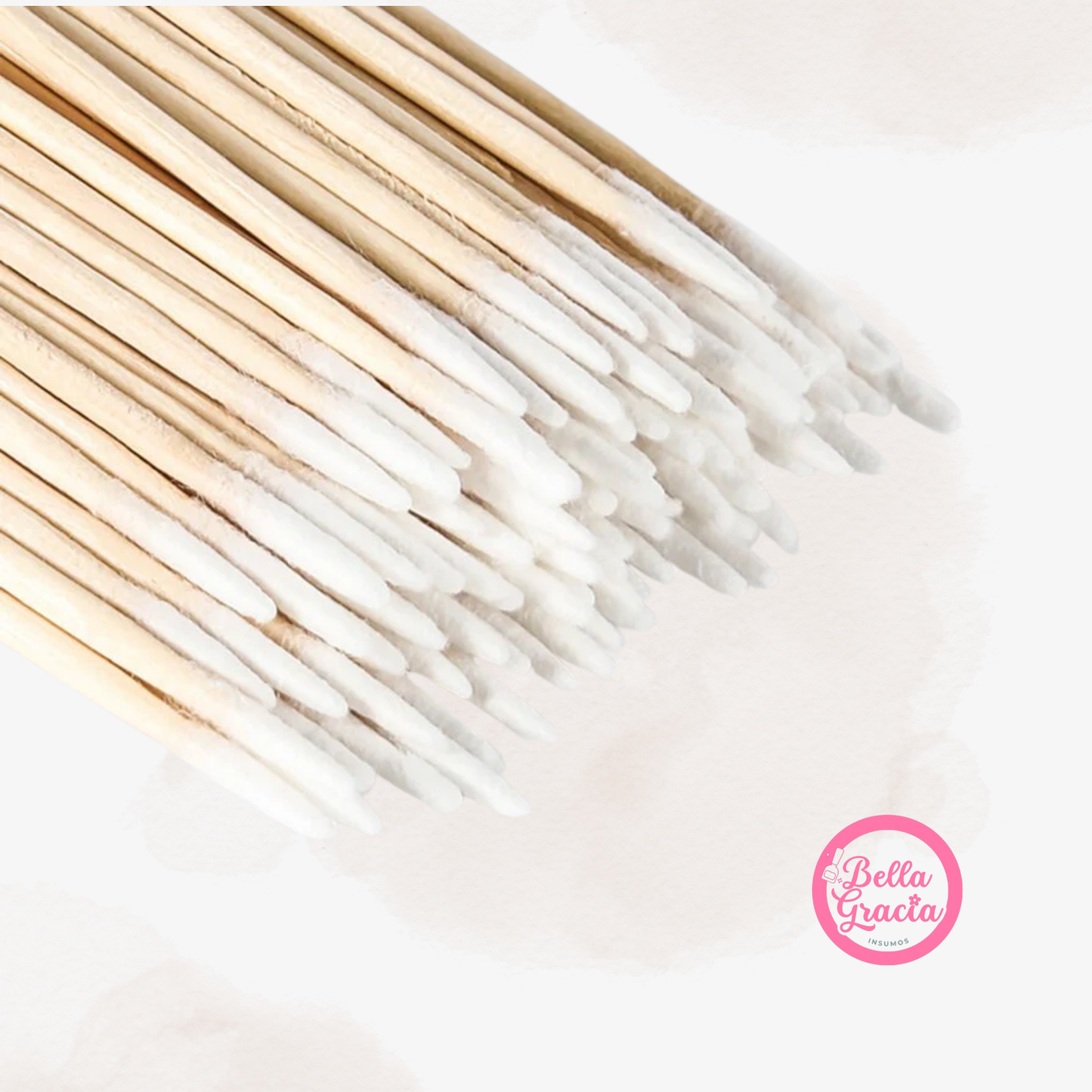 Palitos de naranjo con algodón 100 unidades